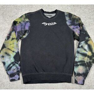 Pythia Sweatshirt Mens Small Black Tie Dye‎